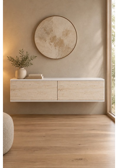 Da1299bt Aplos Dresuar, Antre Hol Rafı Beyaz-traverten 120cm Beyaz - Traverten Da1299bt Aplos Dresuar, Antre Hol Rafı Beyaz-traverten 120cm Beyaz - Traverten