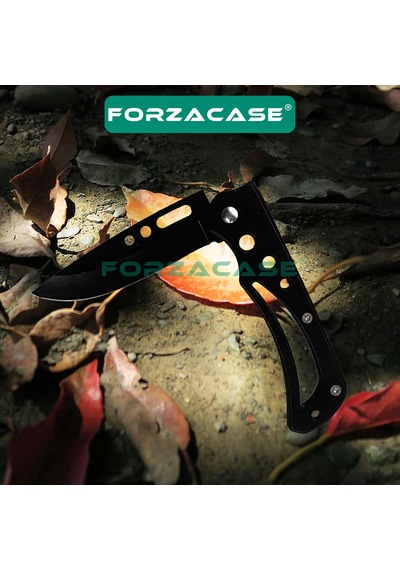 Forzacase Paslanmaz Çelik Ultra Keskin Outdoor Avcılık Kamp Çakısı Fc344 Siyah