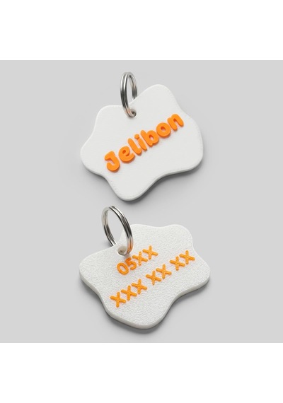 Charmlı, İsimlikli, Telefon Numarası Yazılı, Kedi Boyun Tasması Safety Click Turuncu