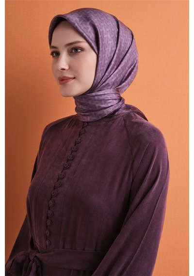 Armine Sura İpek Eşarp 2026-2027 - Sonbahar Kış-asm9622 Mor