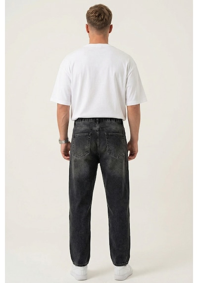 Bigdart Erkek Rahat Kesim Baggy Jean Pantolon 30075 - Siyah