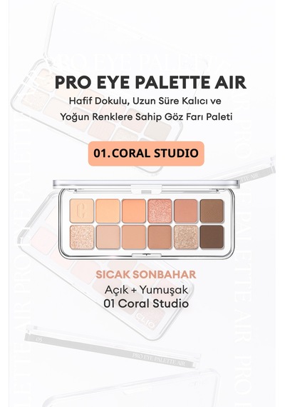 Clio Pro Eye Palette Air 01 Coral Studio