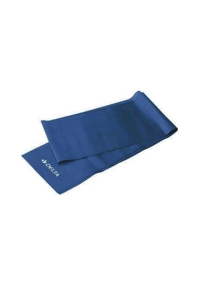 Delta Pilates Bandı Sert 150 X 15 Cm Egzersiz Direnç Lastiği Uç Kısmı Açık Lacivert