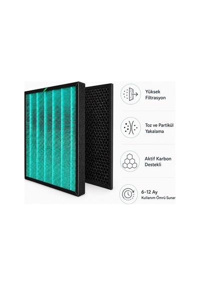Purmed Coway Ap-1516d Hava Temizleme Cihazı Uyumlu Hepa + Petekli Karbon Filtre