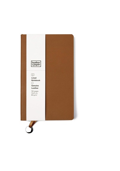 Leather & Paper Lp1129 Defter, Taba, Çizgili 103 Ivory