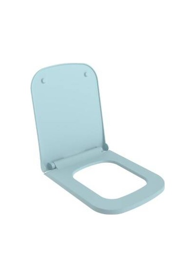 Bocchi - Tutti Slim Yavaş Kapanır Duroplast Klozet Kapağı Mat Buz Mavisi - A0334-029 Diğer