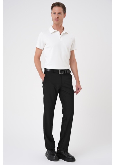 Efor Comfort Fit Beli Lastikli Siyah Jogger Pantolon P 1185 Siyah