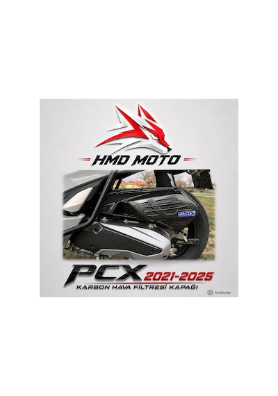 Honda Pcx 2021,2025 Uyumlu Pcx 160 Karbon Filtre Kapak