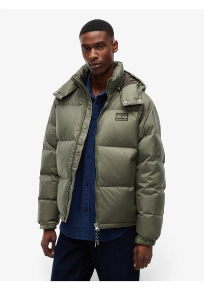 Tommy Hilfiger Tjm Alaska Down Puffer Ext Erkek Yeşil Mont - Dm0dm22036