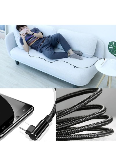 3 Metre Type-c Şarj Kablosu Hızlı Şarj Samsung İle Uyumlu Type C To Type C Uzun Kablo