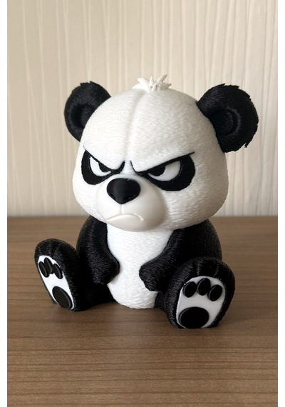 Kızgın Panda Figür Dikkat Çekici Dekoratif Biblo Masa & Raf Süsü Panda