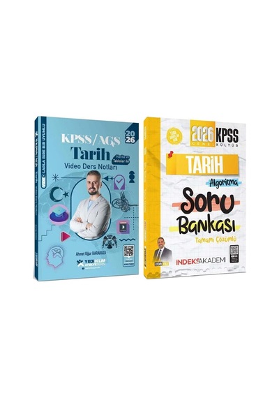 2026 Kpss Tarih Atölye Video Ders Notları + Soru Bankası Ahmet Uğur Karakuza, Aydın Yüce