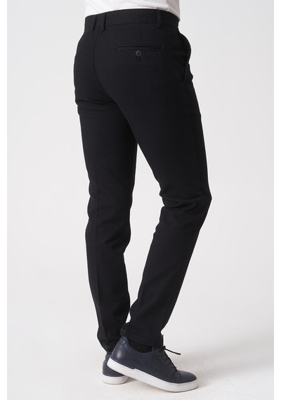 White Stone Rio De Janeiro P1034 Mars 4320 Pamuklu Slim Fit Chino Pantolo Siyah Siyah