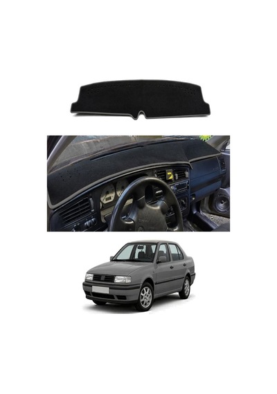 Volkswagen - Vento 1992-1998 Uyumlu Torpido Koruma Kılıfı - Gri Şeritli