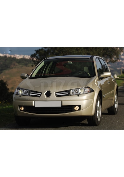 Renault Megane 2 Krom Ön Panjur 4 Prç. P.Çelik 2006-2010 Arası