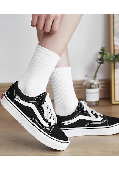 Sockingen 6 Parça Tenis Çorabı Fitilli Beyaz Unisex Beyaz
