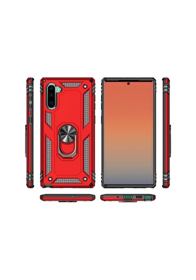 Samsung Galaxy Uyumlu Note 10 Kılıf Yüzüklü Zırh Tank Vega