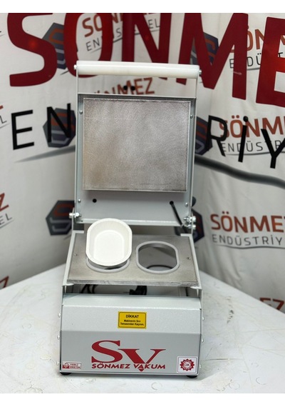 Sönmez Vakum 177 Oval Karton Tabak Kapatma Yapıştırma Makinesi