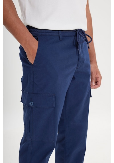 AC&Co / Altınyıldız Classics Erkek Lacı Comfort Fit Rahat Kesim Pamuklu Esnek Yan Cepli Kargo Pantolon Lacivert AC&Co / Altınyıldız Classics Erkek Lacı Comfort Fit Rahat Kesim Pamuklu Esnek Yan Cepli Kargo Pantolon Lacivert