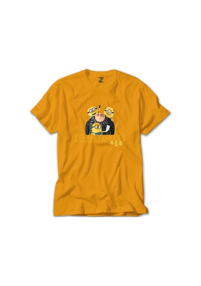 Minions And Gru Selfie Sarı Tişört-Sarı