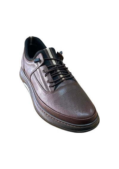 Castle Black 42554 Erkek Hakiki Deri Casual Ayakkabı Kahve Siyah