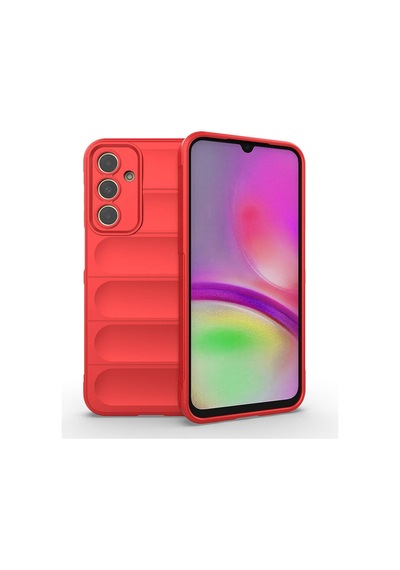 Galaxy Uyumlu A25 Kılıf Kamera Korumalı Esnek Silikon Parmak Şeritli Pazarplus Koyu Yeşil
