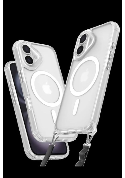 Apple İphone 16 Plus Kılıf Enka Magsafe Silikon Kılıf - Şeffaf