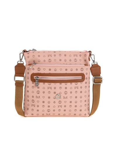 Bilik Deri Monogram Pembe/taba Kadın Çapraz Askılı Çanta Mtş 269- 001