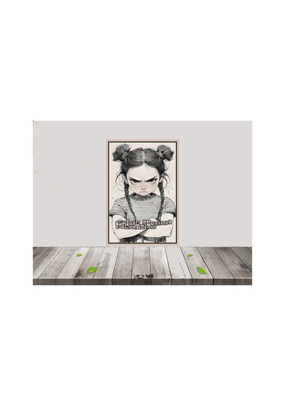 Seninle Konuşmak İstemiyorum Temalı Çocuk 20 X 30 Cm Tablo Çok Renkli - 743297222 Çok Renkli