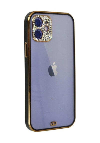 Apple İphone 12 Kılıf Liva Taşlı Silikon