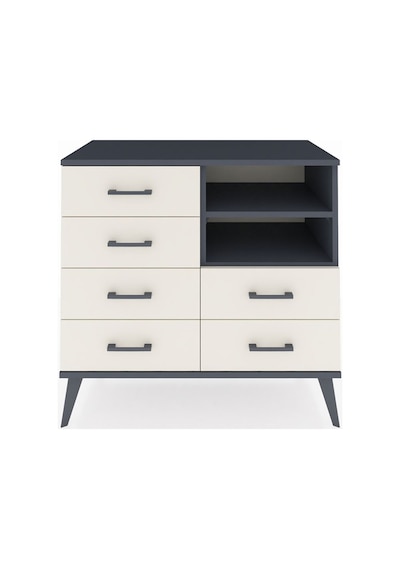 Hyperion Şifonyer 2 Raflı 6 Çekmeceli 88x44x80 Antrasit-antrasit/aytaşı Antrasit/aytaşı Hyperion Şifonyer 2 Raflı 6 Çekmeceli 88x44x80 Antrasit-antrasit/aytaşı Antrasit/aytaşı