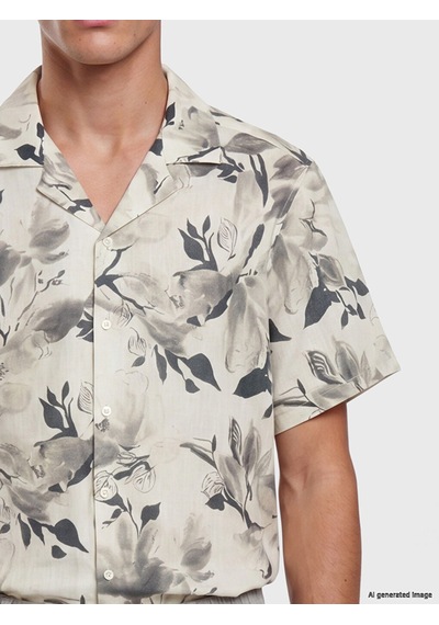 Lcw Vision Gri Regular Fit Desenli Erkek Gömlek