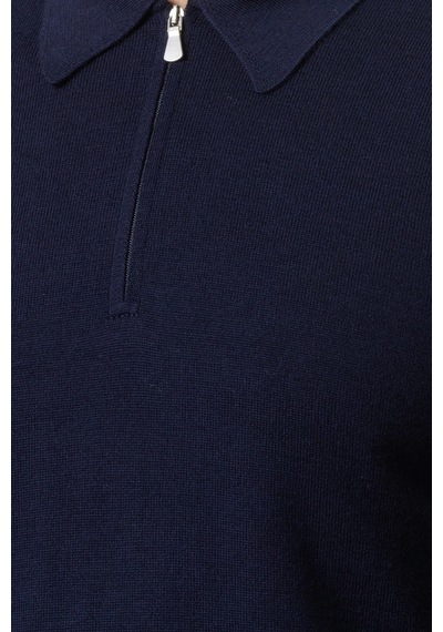 Gran Sasso Erkek Polo Yaka Kazak 55125 14290 598 Lacivert Lacivert