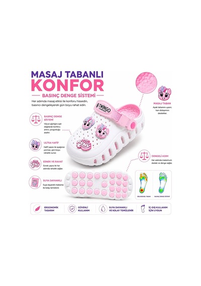 Look Life Premium Comfort Unisex Ortopedik Günlük, Masaj Tabanlı Basınç Denge Sistemli Plaj Ve Hastane Terliği Beyaz Look Life Premium Comfort Unisex Ortopedik Günlük, Masaj Tabanlı Basınç Denge Sistemli Plaj Ve Hastane Terliği Beyaz