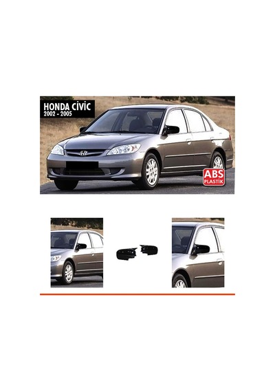 Civic Batman Ayna Kapağı Piano Black / 2002-2005