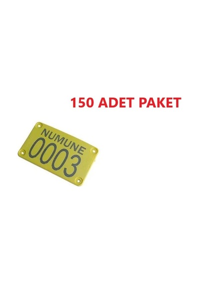 Arı Kovanı Ve Ağaç Numara Plastik Etiket 10x5 Cm - 150 Adet