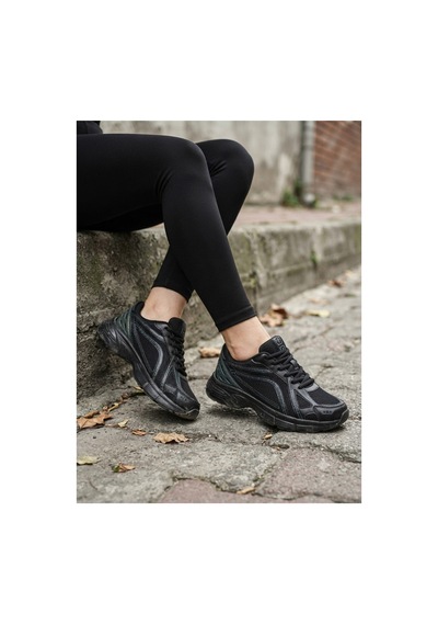 Fıero Mıen Unisex Rahat Günlük Sneaker Spor Yürüyüş Ayakkabı Siyah Siyah