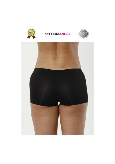 Kadınboxer Toparlayıcı Şekillendirici Seamless Kaymaz Kadın Dikişsiz Boxer İç Çamaşırı - 2 Adet Siyah