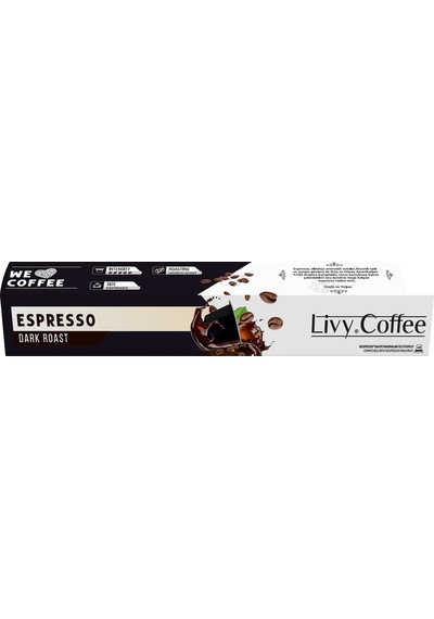 Livy Coffee Nespresso Uyumlu Dark Roast Kapsül Kahve 10'lu