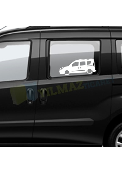 Fiat Doblo Yeni Kasa Basık Araç Kelebek Cam Oto Sticker 1 Çift