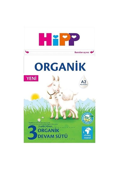Hipp 3 Organik Keçi Sütü Bazlı Devam Sütü 400 Gr