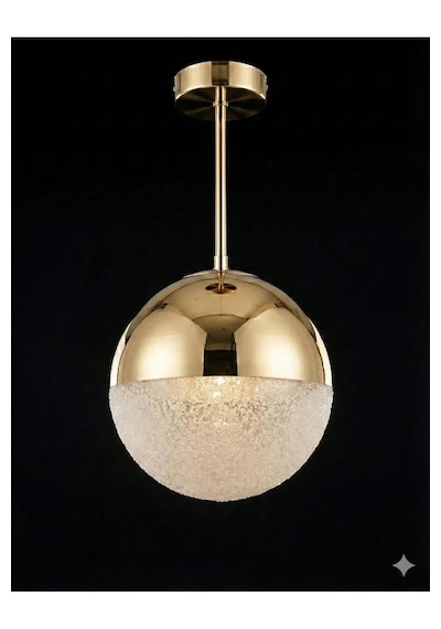 Bohem Aydınlatma Tavana Sıfır Gold 3 Renk Led Modern Top Avize Antre/hol Banyo Avizesi Gold 1