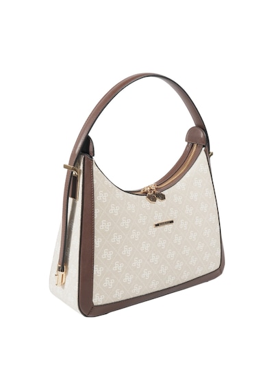 Silver Polo Sp1187 Kadın Omuz Çantası Monogram Taş-kahve