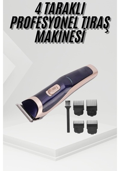Tıraş Makinesi 4 Başlıklı Paslanmaz Çelik Bıçaklı Tüm Saç Tiplerine Uygun Mh-hs7635-8095