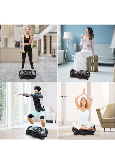 Valkyrie M570 Titreşimli Masaj Ve Spor Aleti Vibrating Plate - 2x Direnç Lastiği - Bluetooth Usb Bağlantı Speaker - Kumandalı