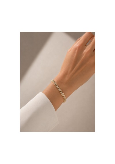 Amora Gold Taşlı Bileklik Bilezik Altın