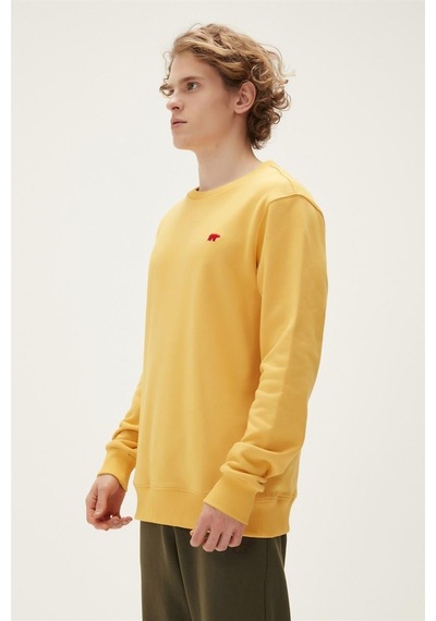 Bad Bear Round Crewneck Erkek Sweatshirt-25281 Sarı