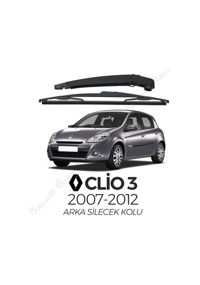 Renault Clio 3 2005 - 2015 Arka Silecek Kolu Ve Silecek Seti
