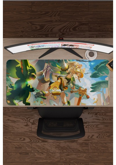 Kachina Genshin Impact Anime Oyuncu V1 - 90x40 Xxl Gaming Mouse Pad Fare Altlığı