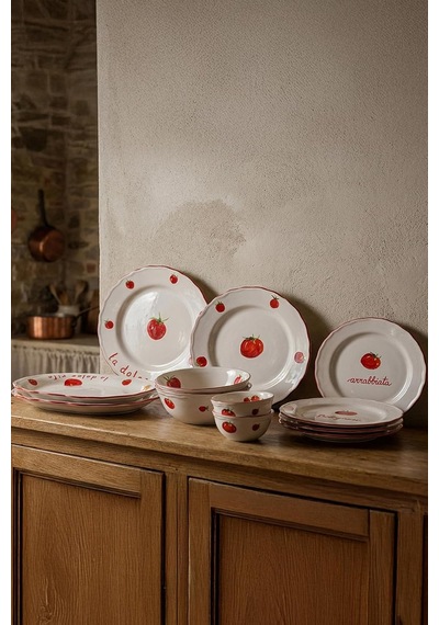 Rakle X Bengi Kurtcebe Pomodoro Stoneware Salata Kasesi 25 Cm Diğer
